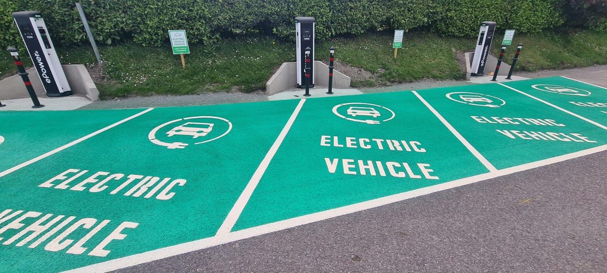 🆕 Several new EV chargers have been installed at @gleneagleHotel Ten charging sockets are now available for the hotel guests and visitors.  Happy charging! 🤩👌 #evcharginginfratsucture #new #evchargers #electricvehicles #evdrivers #ev #epower