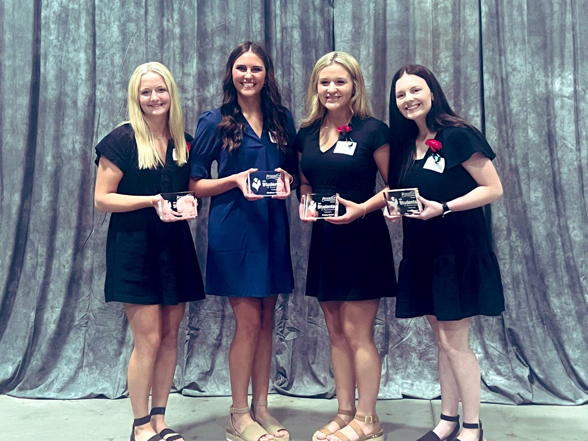 Congratulations to Faith, Anna, Madison, and Presley who were honored Wednesday night at the Students of Excellence Banquet hosted by Resource Training and Solutions!  We are proud of all your accomplishments!