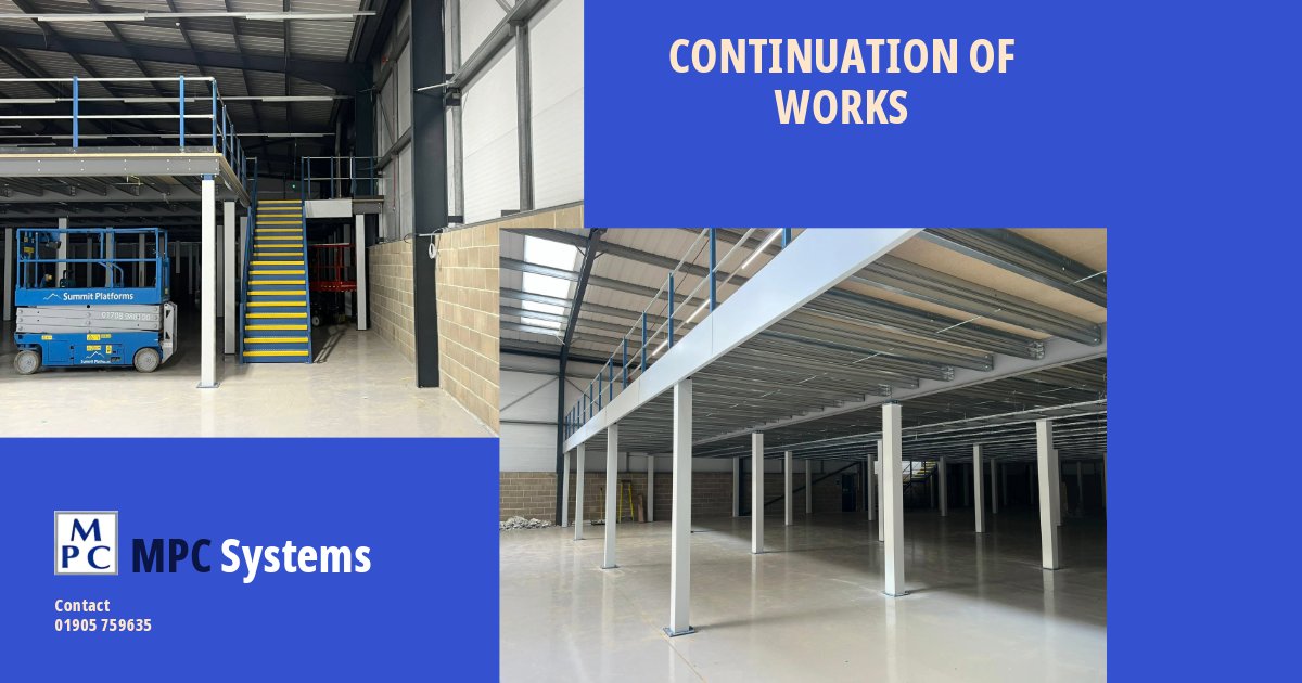 MpcSystems's tweet photo. Continuation of works, with a staircase and fire protection being installed.
#mezzaninefloors #mezzanine #industrialmezzanine
https://t.co/Ozjx6zUFBu https://t.co/kSU5TGc3fg
