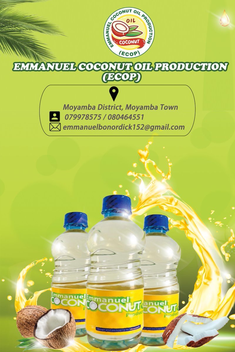 For some Sierra Leonean youth,their objective isn’t a 9-to-5 job; they are creating own opportunities! Emmanuel Bonor-Dick, identified by <a href="/UNDP/">UN Development</a>'s #AccLab in 2021 &amp; supported through our Youth &amp; Women Employment Prog, is an example. He's started a coconut oil processing business.