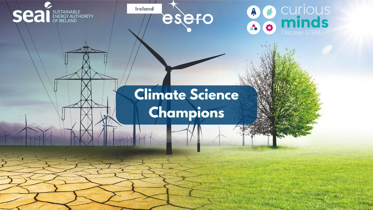 Join us in person from July 1st-5th 2024 to learn about climate change and renewable energy and, how to introduce it in the classroom and encourage practical action🍃 Register here: teachnet.ie/courses/climat… @esero_ie @SEAI_ie