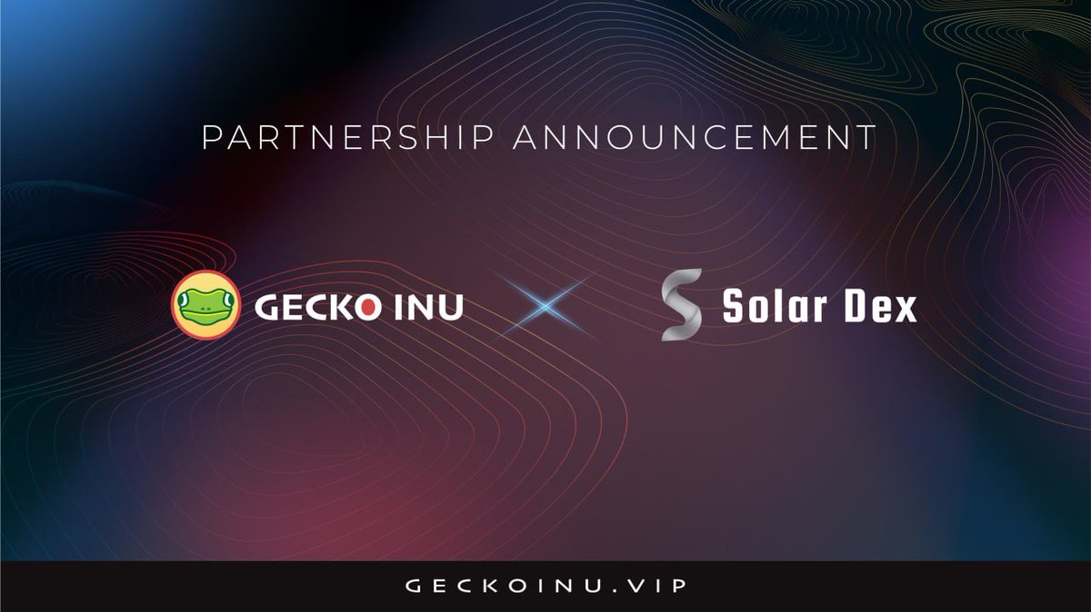 🦎 New Partner Aboard! @GeckoInuAvax teamed up with @solar_dex 🤝

😎 Solardex is working to bring more exclusive benefits for communities & launching soon on @avax

👀 Stay tuned for upcoming collab actions and Airdrop campaign

Expand the gang, Grow the culture🔺

#GECKOAVAX…