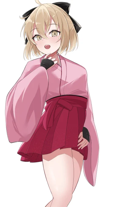 ミニ袴の沖田さん 