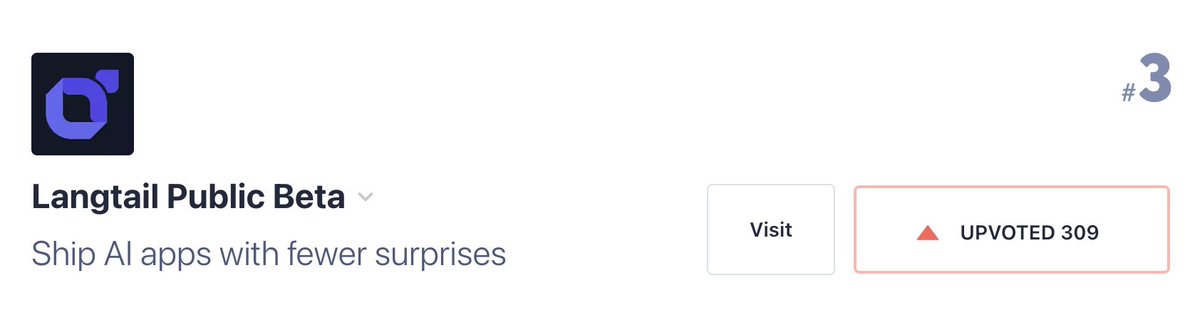 PetrBrzek's tweet photo. After 7 hours on Product Hunt with Langtail:

• Over 300 upvotes 🚀
• Over 100 comments 💬
• Currently in 3rd place 🥉

Thank you very much for the support! 🙏 https://t.co/JYTeXfx6n3