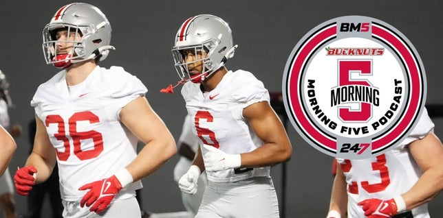 Did spring practice alleviate the concerns around #OhioState's linebackers? @davebiddle gives his thoughts, discusses the 'Tat 5' wanting their wins back and more on Thursday's #BM5. 247sports.com/college/ohio-s…