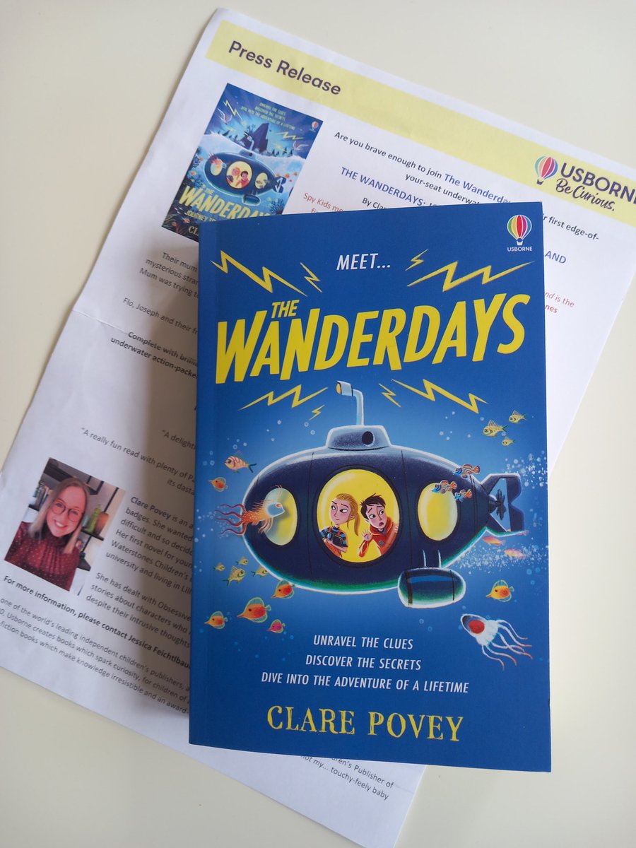 Book post. Very excited to dive into The Wanderdays @ClareFPovey @Usborne. 🤩🤩🙌