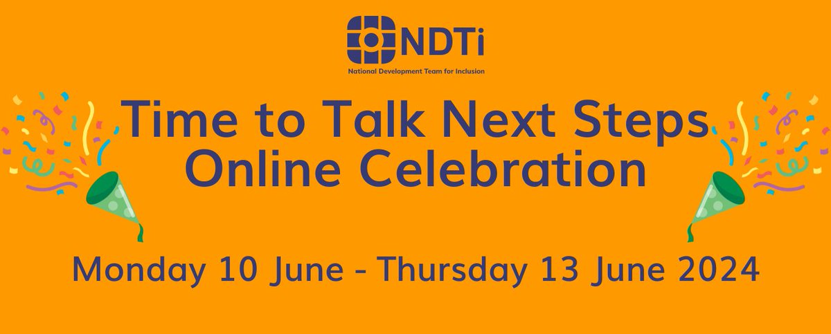 Join us online to celebrate our work with @NDTiCentral to support young disabled people. We’d like to invite you to a series of online sessions taking place from 10-13 June, to celebrate this work and share learning. Find out more: contact.org.uk/about-contact/… #parentcarers