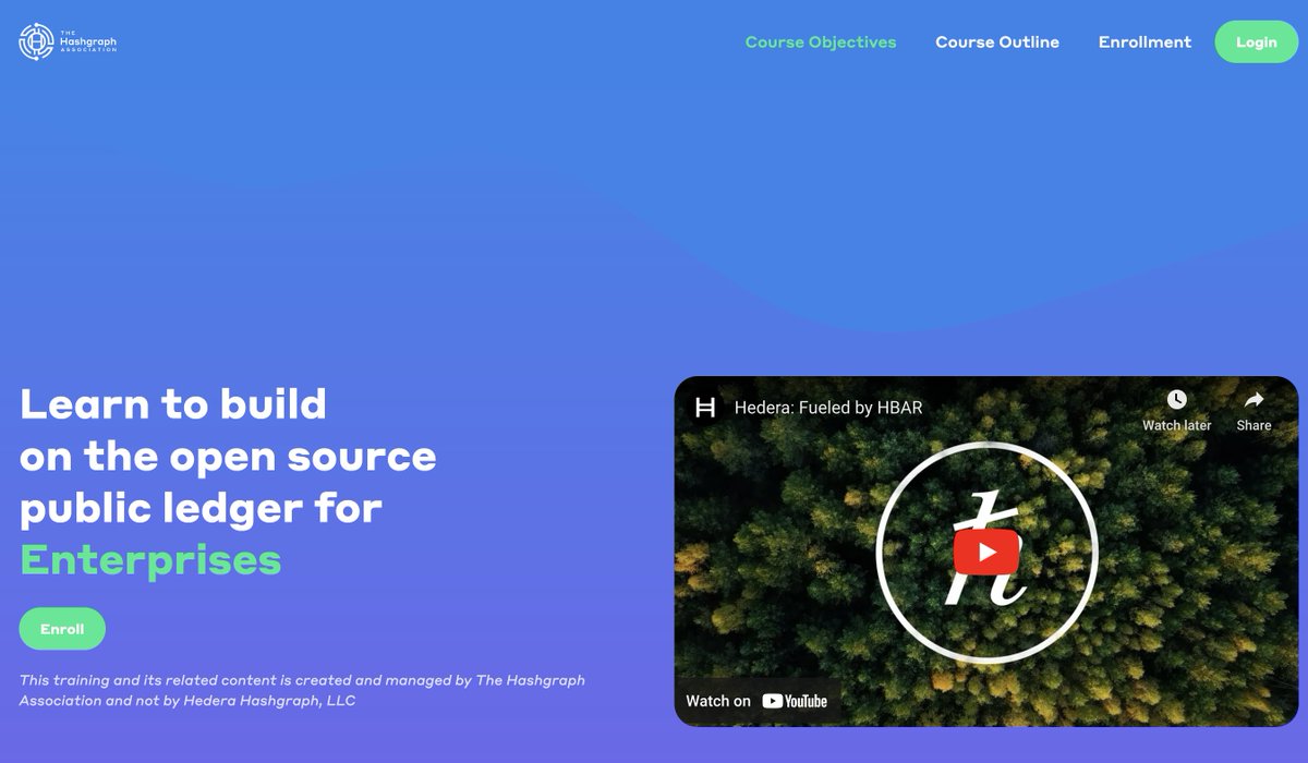 Great developer resource! Additionally, you can find a 'Building on Hedera' development course--maintained by @The_Hashgraph--at the link below and connect to the builder community through @HBARfoundry. .@hedera @HBAR_foundation hashgraphdev.com