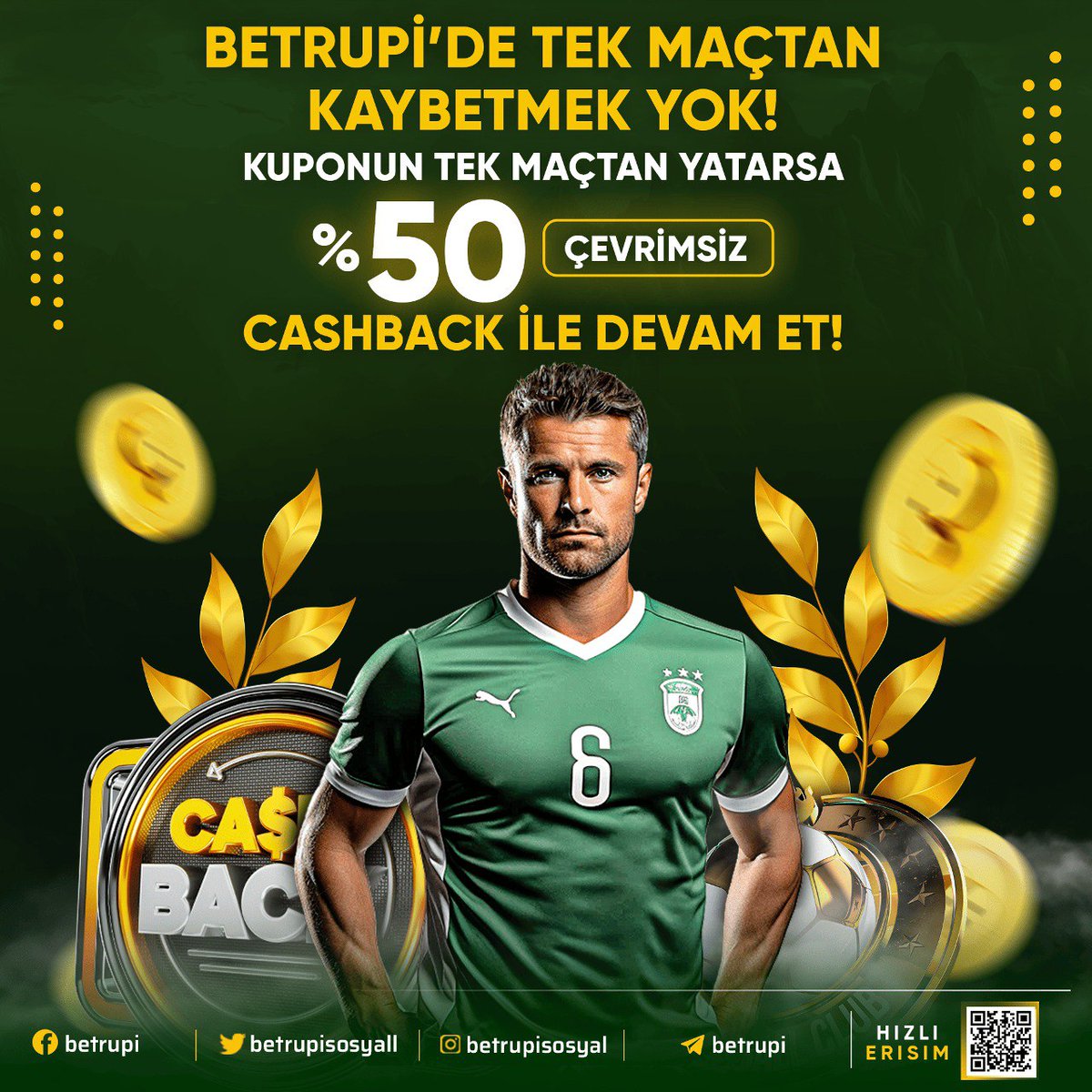 💸 Betrupi'de Tek Maçtan Kaybetmek Yok! 🔥 Kuponun Tek Maçtan Yatarsa %50 Çevrimsiz Cashback ile Devam Et! 🍀 Betrupi, Her Zaman En İyi 📲 Betrupi Giriş t2m.io/x1Rupi