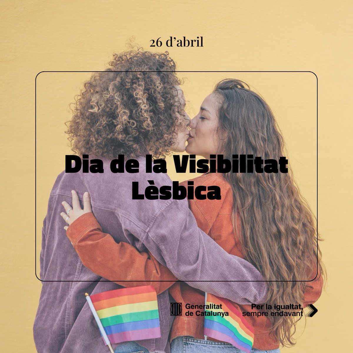 Som moltes, diverses i som a tot arreu. Les dones lesbianes volem ser visibles els 365 dies de l'any 🏳️‍🌈 Per una vida lliure i plena, sense prejudicis ni discriminacions!