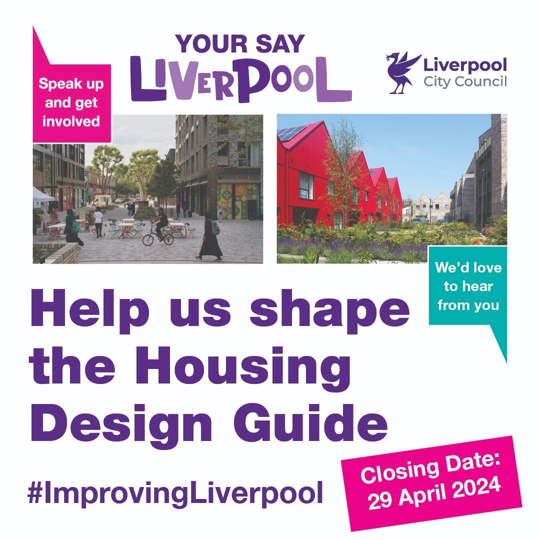 There's just four days left to give your views on a new #Housing Design Guide for the city. #HaveYourSay at: liverpool.gov.uk/council/consul… #ImprovingLiverpool