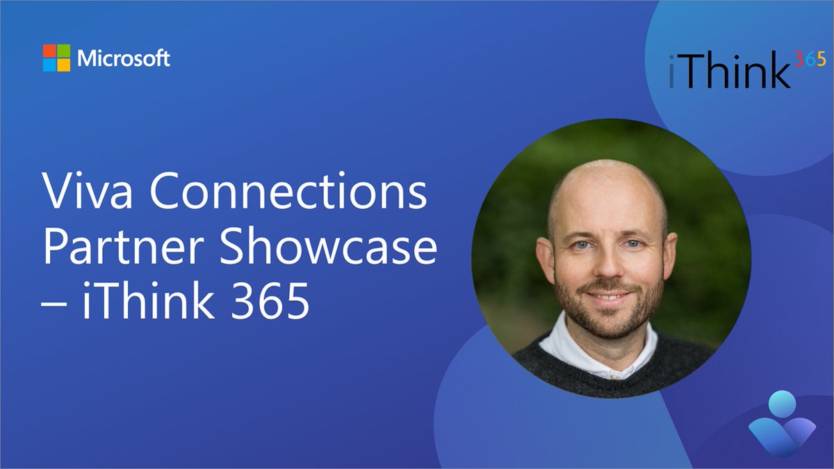 ✨ Viva Connections Partner Showcase - iThink 365 • Partner solutions for engaging employee experiences • Solutions from the AppSource • Presented by @simondoy from @iThink_365 📺 Watch the video → msft.it/6014YJH6I #Microsoft365dev #MicrosoftViva #SPFx #SharePoint