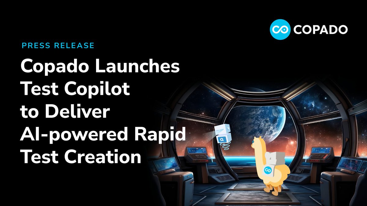 CopadoSolutions's tweet image. Today&apos;s developers complete coding tasks twice as fast with #genAI — so how can #QA professionals keep up? 

Say hello to Copado&apos;s new AI-powered test creation assistant: Test Copilot 🚀 ow.ly/iIhS50Ro8Ll