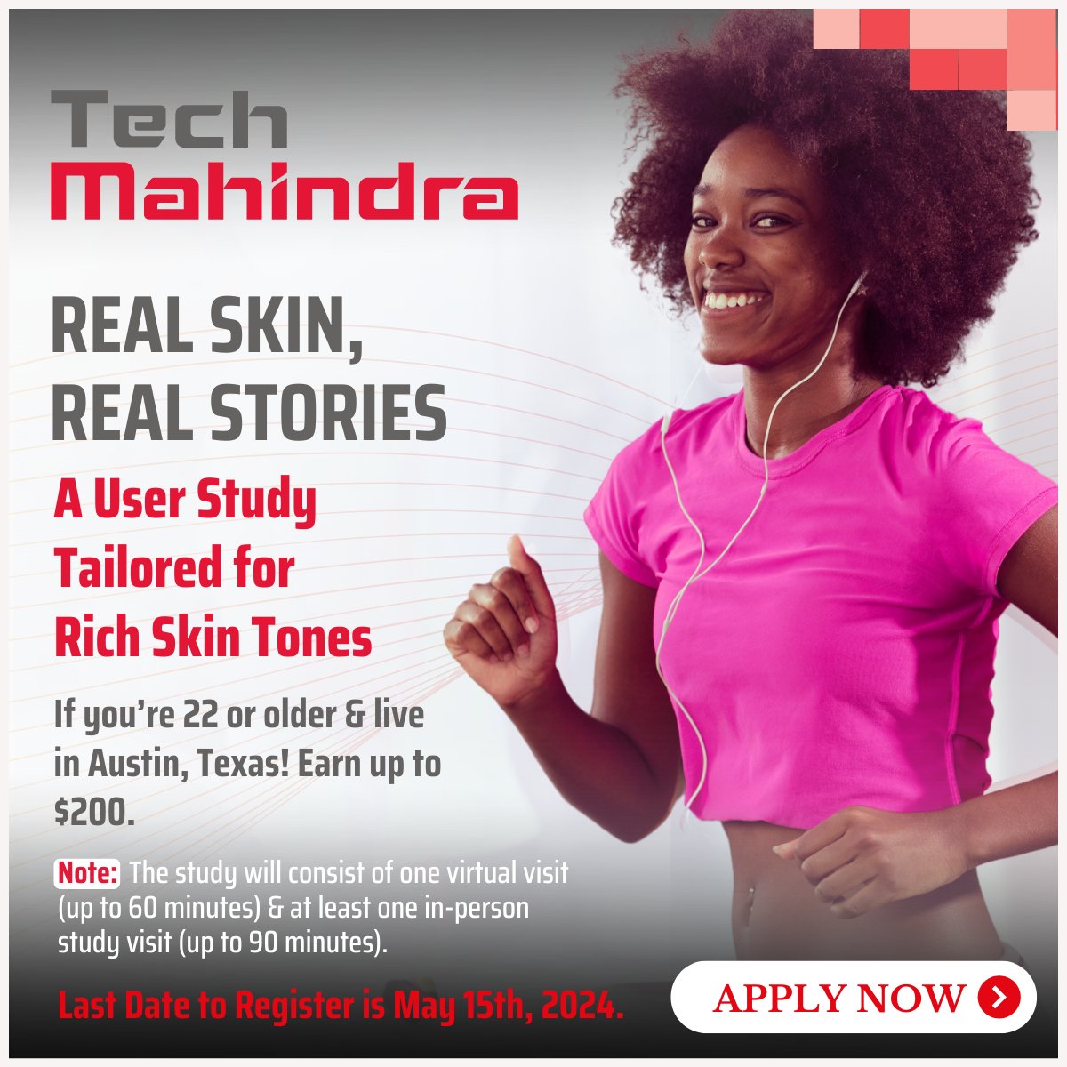 StudiesHQ's tweet image. Hey 𝐑𝐞𝐬𝐢𝐝𝐞𝐧𝐭𝐬 𝐨𝐟 𝐀𝐮𝐬𝐭𝐢𝐧! We want to hear from you!

If you&apos;re 22 or older with rich skin tones, join our user study and earn up to $200. Participate in studies to eliminate Tech Bias.
Enrol Now: forms.office.com/r/egeE53iKAT
#AustinStudy #EarnCash #studieshq