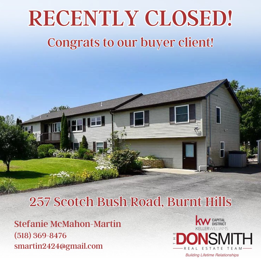 She scores again! Stefanie McMahon-Martin represented the buyer in this transaction - a buyer who had VERY specific needs for their multi-generational family. Stefanie found them the perfect home that they recently closed on. Congrats to our buyers!

#TheDonSmithRealEstateTeam