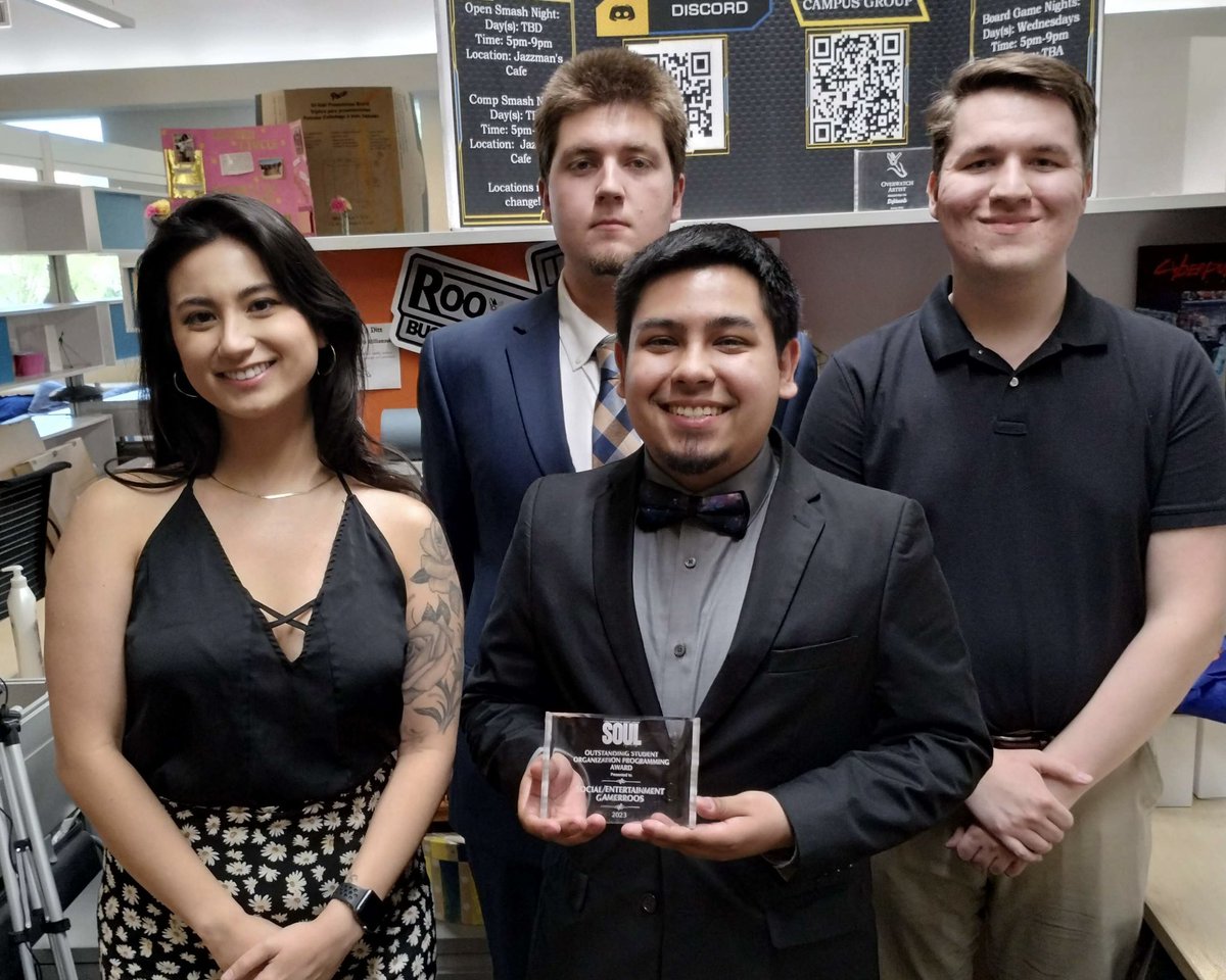 Absolutely honored that under my leadership GamerRoos won Entertainment Organization of the year. Specifically RM+ was cited in our nomination from the judges, and I’m so happy UMKC finally recognizes the work that goes into it. We ball.