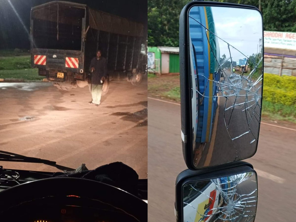 ' Goddie, this askari at Eldoret Police Station was driving under the influence of alcohol. He hit my right side mirrors while overtaking carelessly along Iten road. The vehicle he was driving, number plates are GKB 466T. I'm also told he is drunk most of the time. Help share…