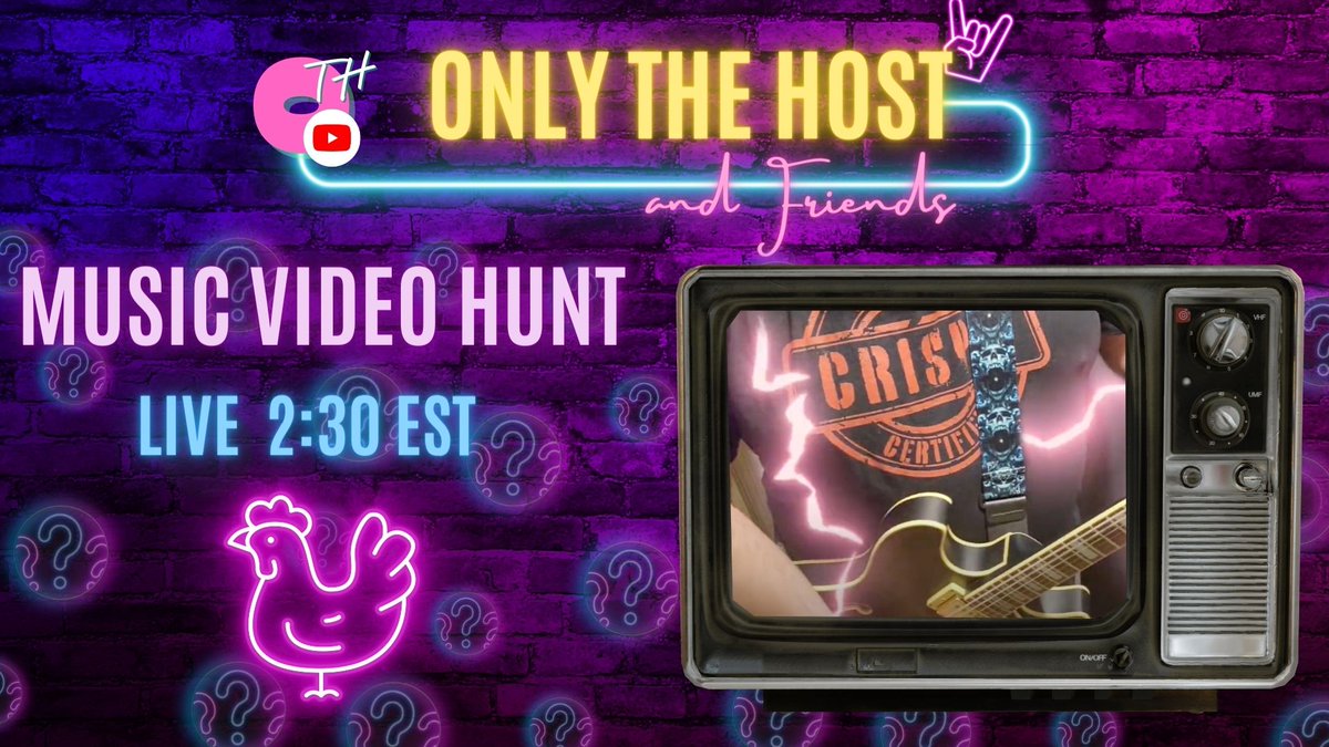Live at 2:30! Today we watch Videos! Thank you for the overwhelming amount of submissions.  We were able to get in 26 of the 76 Submission into the 90 minute show.

Indie Music Hunt - (Episode 215) Only the Host and Friends watch Indie M... youtube.com/live/cA4AodWGE… via <a href="/YouTube/">YouTube</a>