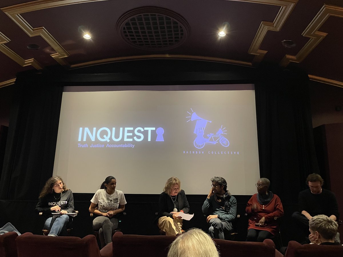 After 18 months working on this film, I'm so proud of this collaborative effort with bereaved families, @INQUEST_ORG @TRCdocumentary @simonisrael @DebatINQUEST @_lesliethomas & others On a mission to screen it far & wide We need anger in our bellies and hope in our hearts 🔥💜