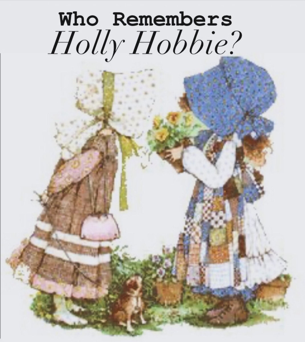 In the late 1960s, a Woman By the Name of Denise Holly Hobbie SoldHer Artwork of a Cat-Loving, Rag-Dress Wearing Little Girl in a Bonnet to American Greetings in Cleveland, Ohio. And the Rest is History. #HollyHobbie #AmericanGreetings #RagDolls #Dolls #Doll