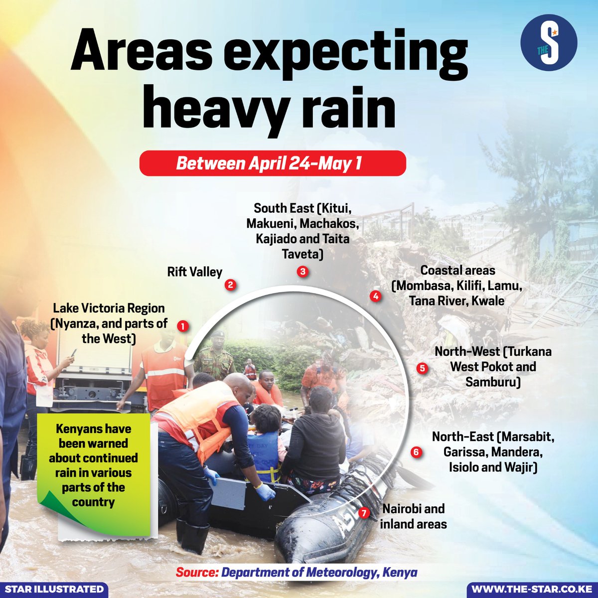 Areas expecting heavy rain.
#starinfographics