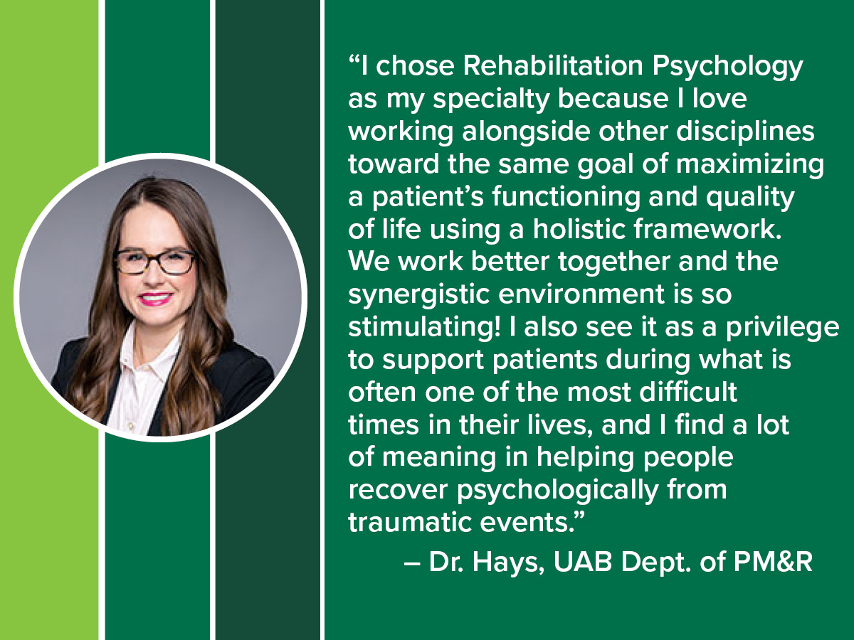 We’re celebrating #PsychologyWeek by recognizing our @UABrehab psychologists and the important work they do! @APA @uabmedicine