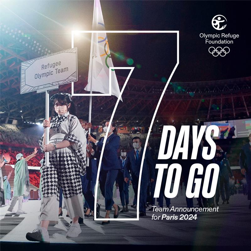 The wait is almost over! 🙌 Join IOC President Thomas Bach next Thursday, May 2nd, as he unveils the Refugee Olympic Team for #Paris2024. Tune in to watch the announcement streamed live on YouTube & Instagram! 🥳