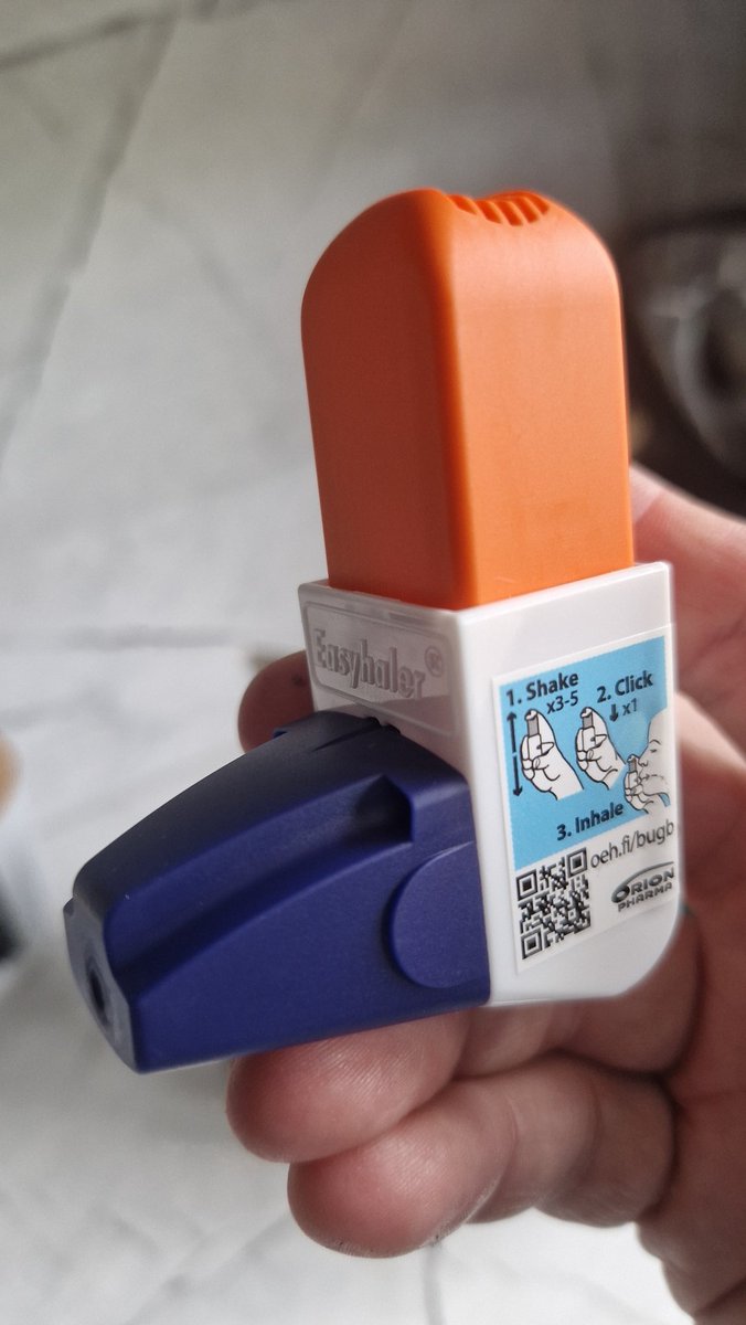 Fulhambuzzard2's tweet photo. As a result of my latest asthma review they have suggested this new inhaler instead of Ventolin that I've used all my life. WTF is this #nhs https://t.co/BA9QHT7Cev