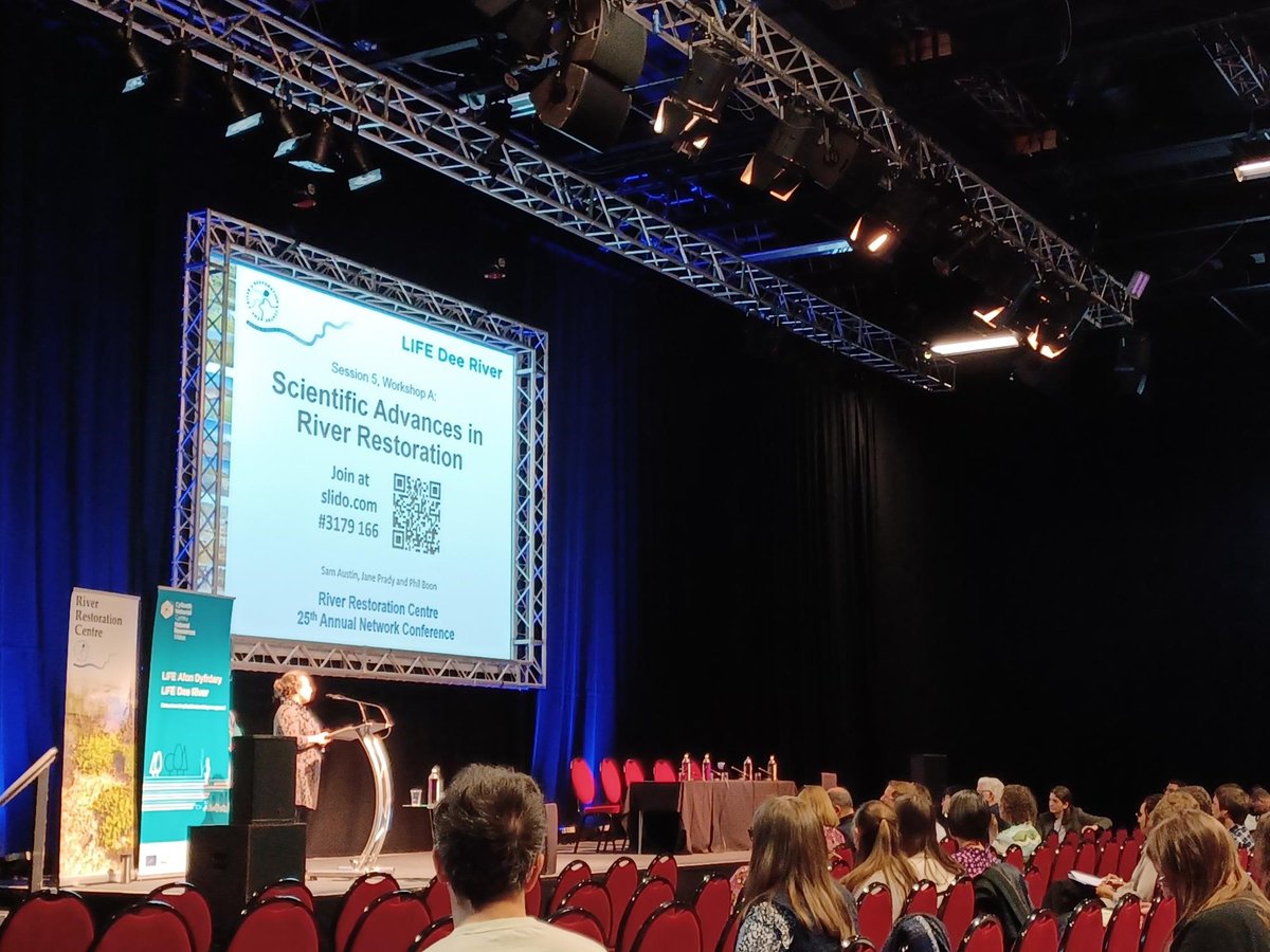 NatResWales's tweet photo. Thank you to all our staff who have contributed to the talks on Day 2 at #RRCConference @The_RRC , lots of interesting discussions about the science behind river restoration taking place and good to share experiences and best practice.
@LIFEAfonDyfrdwy @4AfonLIFE https://t.co/W15ilvN9LQ