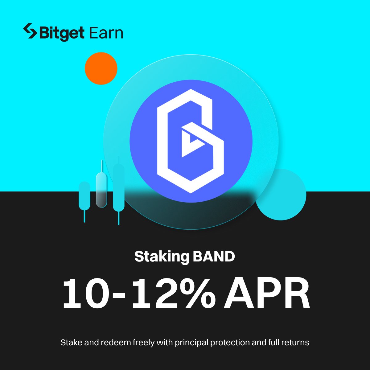 Subscribe $BAND staking to earn 10-12% APR! @BandProtocol Stake now! 👉 bitget.com/earning/staking How to join: bitget.com/support/articl…