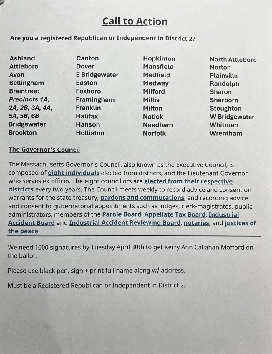 Are you in #District2 of MA? We need 1000 signatures by Monday to get on the ballot!!! HMU to assist or sign 🙏🏼🤩