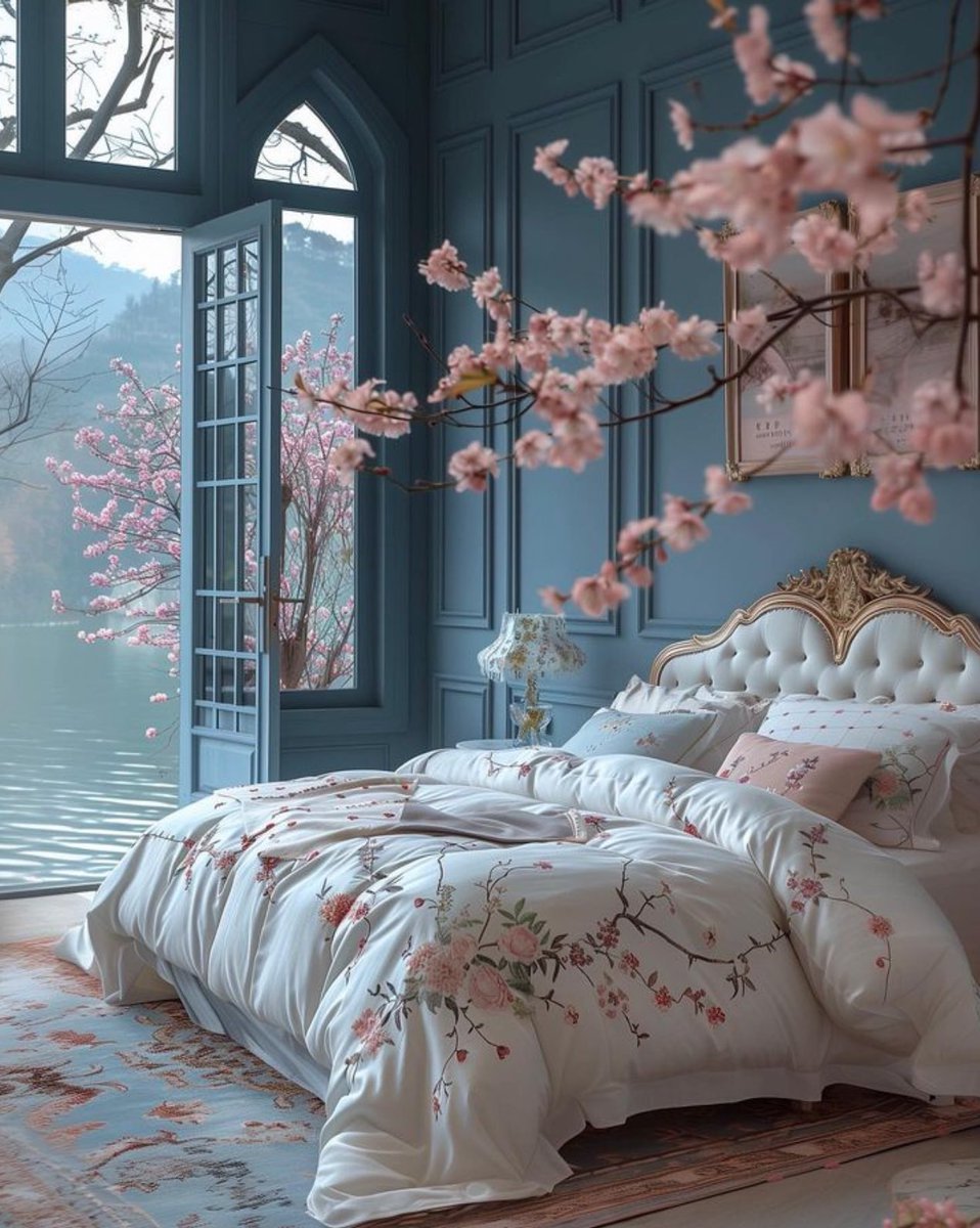 In a cherry blossom dream.