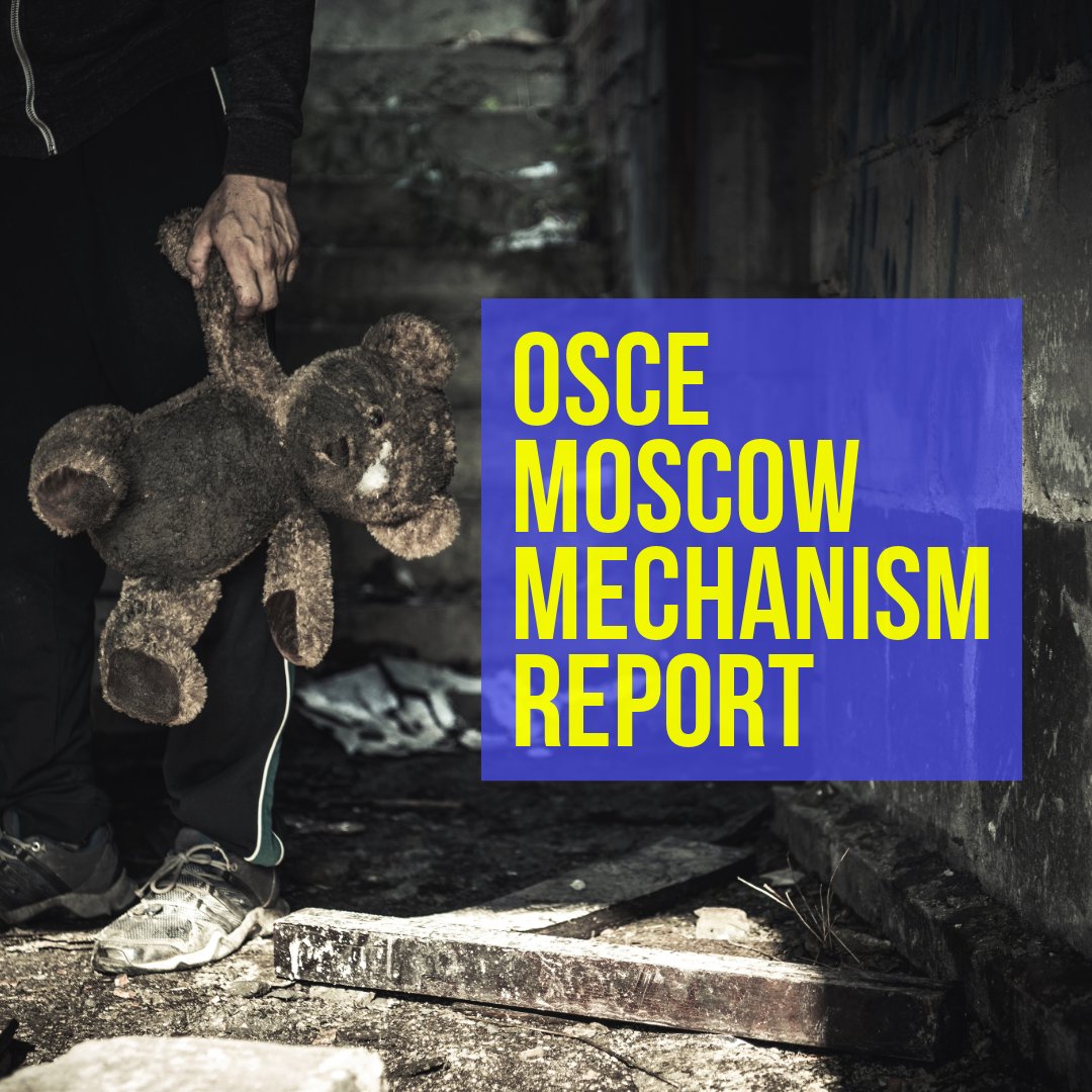 OSCE #MoscowMechanism Report: “The Mission concludes that extrajudicial killings of Ukrainian civilian detainees by the Russian authorities, as well as the failure to investigate properly allegations of such killings, constitute a serious violation of IHRL and IHL and may amount