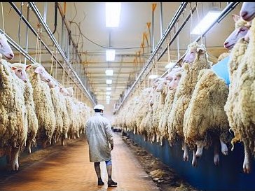 The future of modern sheep livestock farming.