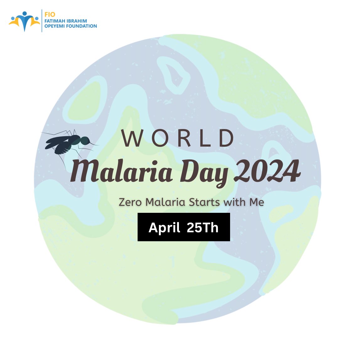 FIOFOUNDATION3's tweet photo. *World Malaria Day: A Global Effort to Eliminate a Deadly Disease*

April 25th marks World Malaria Day, a global event aimed at raising awareness and mobilizing efforts to combat malaria, a life-threatening disease that affects millions of people worldwide.
#WorldMalariaDay2024 https://t.co/xkm09CR7QM