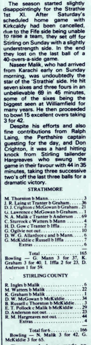 #Season1977 @StirlingCCC v @strathmore_cc @countyjambo