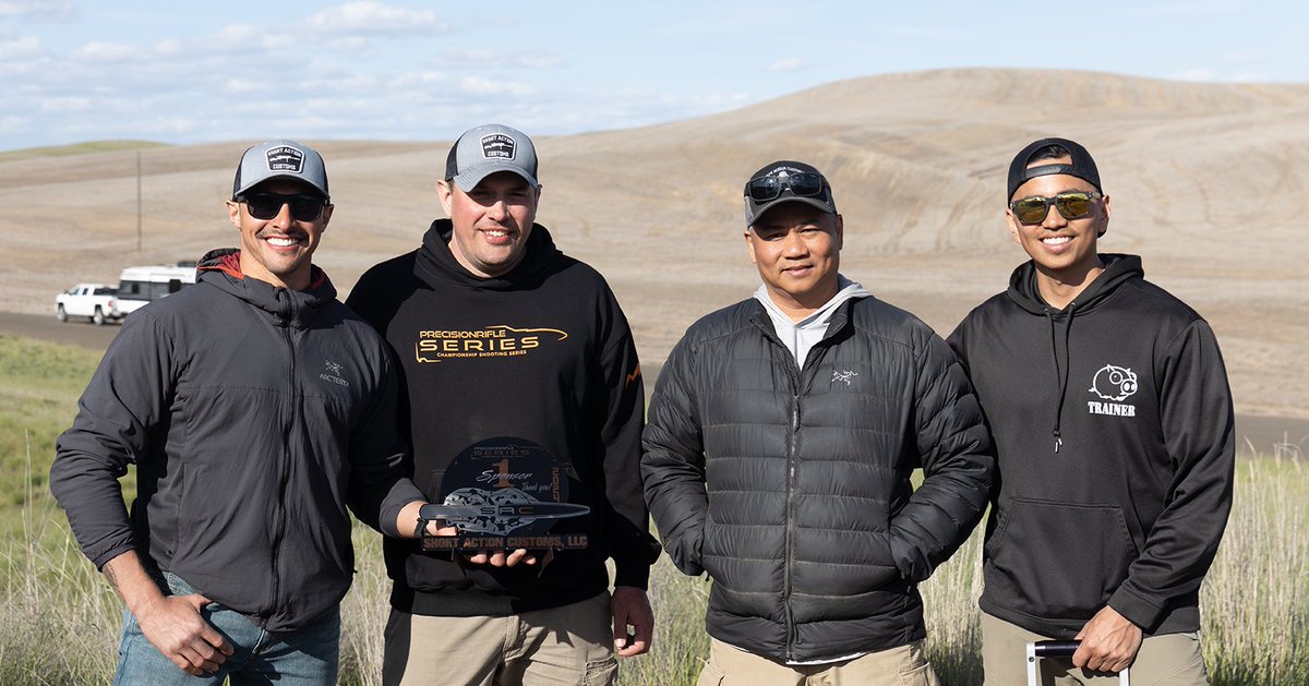 ShortActionCus's tweet photo. Team Members Jeff Barton, Ben Smith, Solomon Manansala, and Phillip Velayo celebrated at the end of weekend. Congratulations to all of the team members on a great match!

#shortactioncustoms, #teammembers, #tactical https://t.co/jSDunnb0la