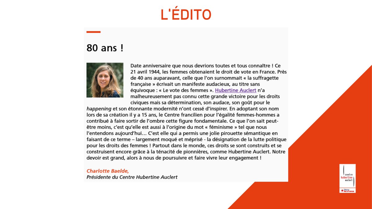 CentreHubertine's tweet photo. La dernière #Cybertine du @CentreHubertine est en ligne ! "Partout dans le monde, les droits des femmes se sont construits et se construisent encore grâce à la ténacité de pionnières, comme Hubertine Auclert. À nous de poursuivre leur engagement !" 👉 https://t.co/oWgjUHjSqL https://t.co/O9OuUAbzHU