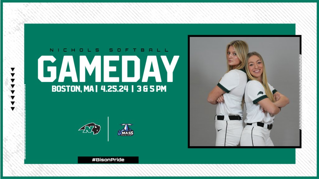 Gameday!! We're on the road today as we head up to take on UMass Boston for a non-conference DH! 🦬 #BisonPride