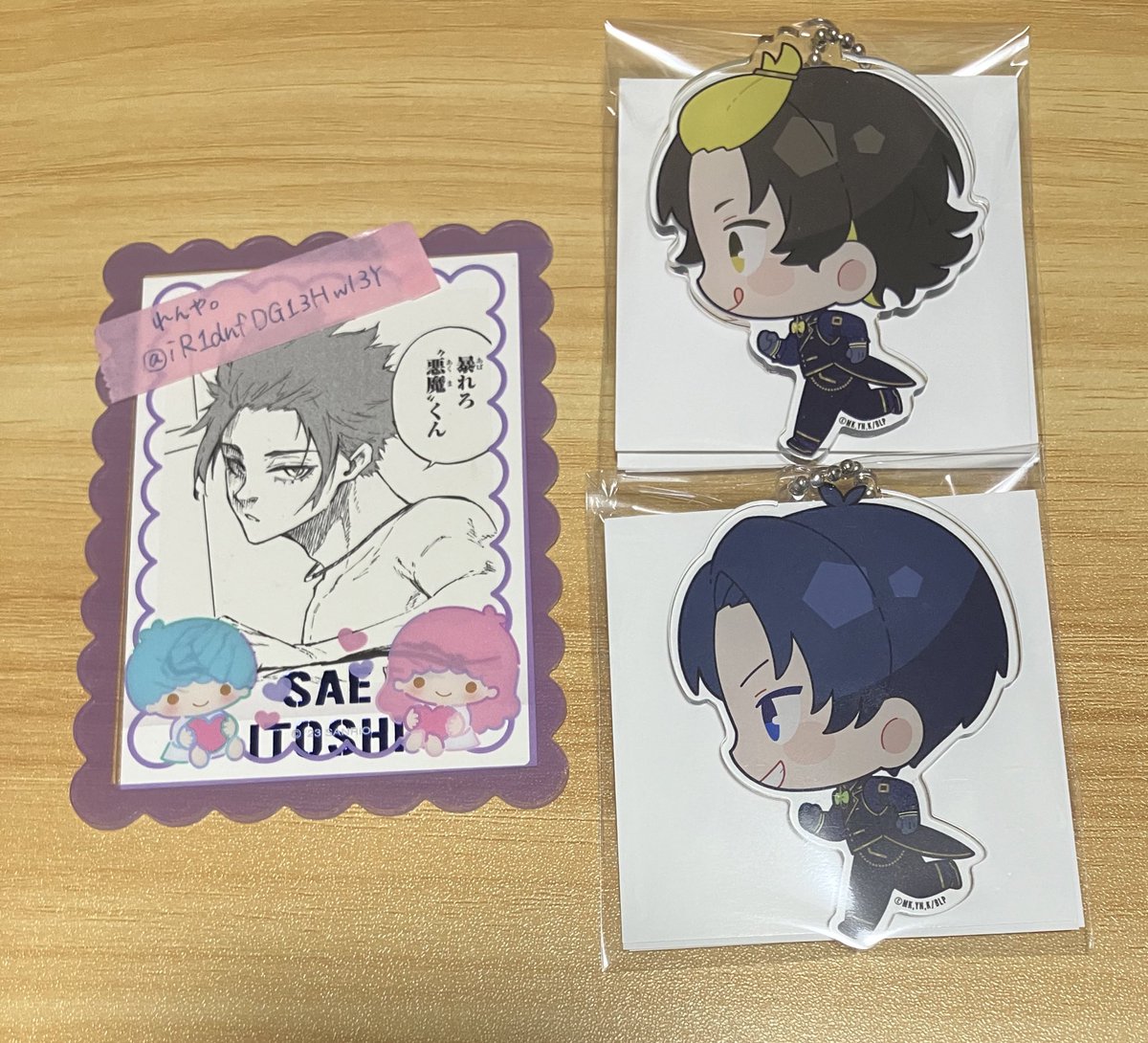 iR1dnfDG13Hwl3Y's tweet photo. 【交換】ブルロ ブルーロック アニメガ ソフマップCASINO ディーラー 缶バッジ ステッカー アクキー

譲】画像参照①〜③

求】
①凛　決まり次第　冴
②冴1
③凛 各1点/冴 等身1
💚は凛とのご交換のみ

5/1  大阪市内手渡し又は郵送
郵送の場合、2点〜
⏩ https://t.co/RpbLclmm24