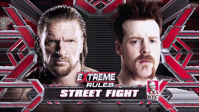 4/25/2010

Sheamus defeated Triple H in a Street Fight at Extreme Rules from the 1st Mariner Arena in Baltimore, Maryland.  

#WWE #ExtremeRules #Sheamus #TheCelticWarrior #TripleH #TheGame #TheCerebralAssassin #KingOfKings #StreetFight