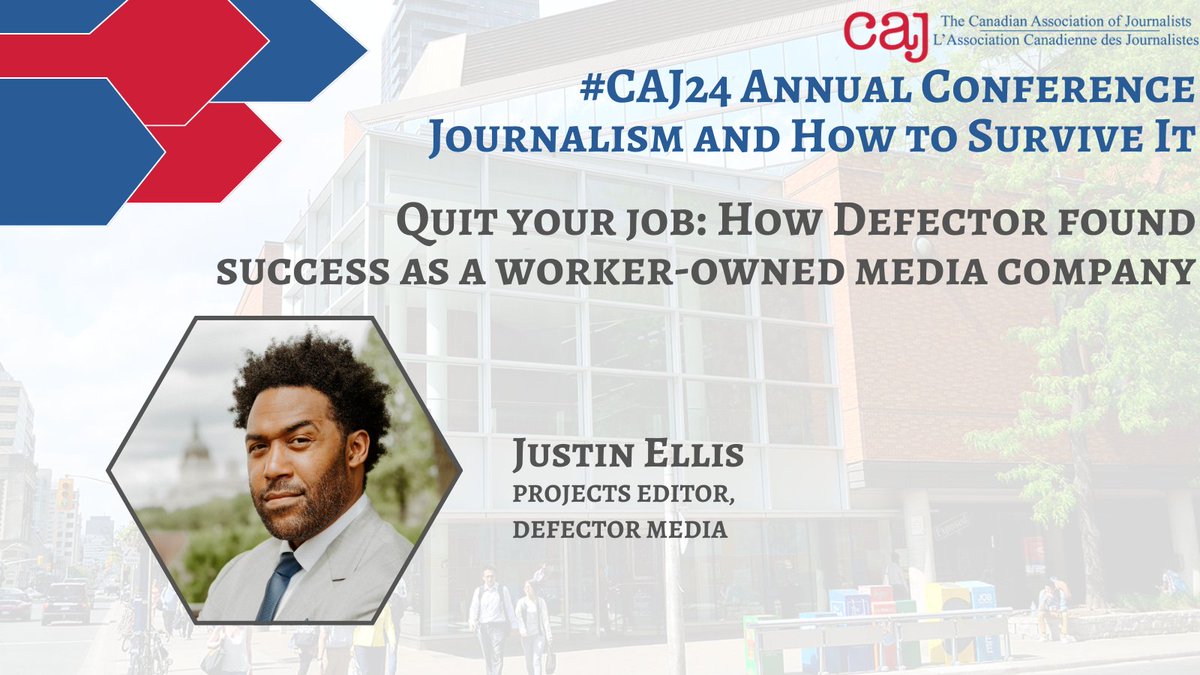 caj's tweet photo. After a mass walk-out at their old gig, the co-owners of Defector Media built a successful, subscriber-driven co-operative. In a must-see #CAJ24 keynote, @JustinNXT will share how they did it and what they've learned along the way. Get your tickets: https://t.co/RC2o6pYlzp https://t.co/7LBRAIVnFY