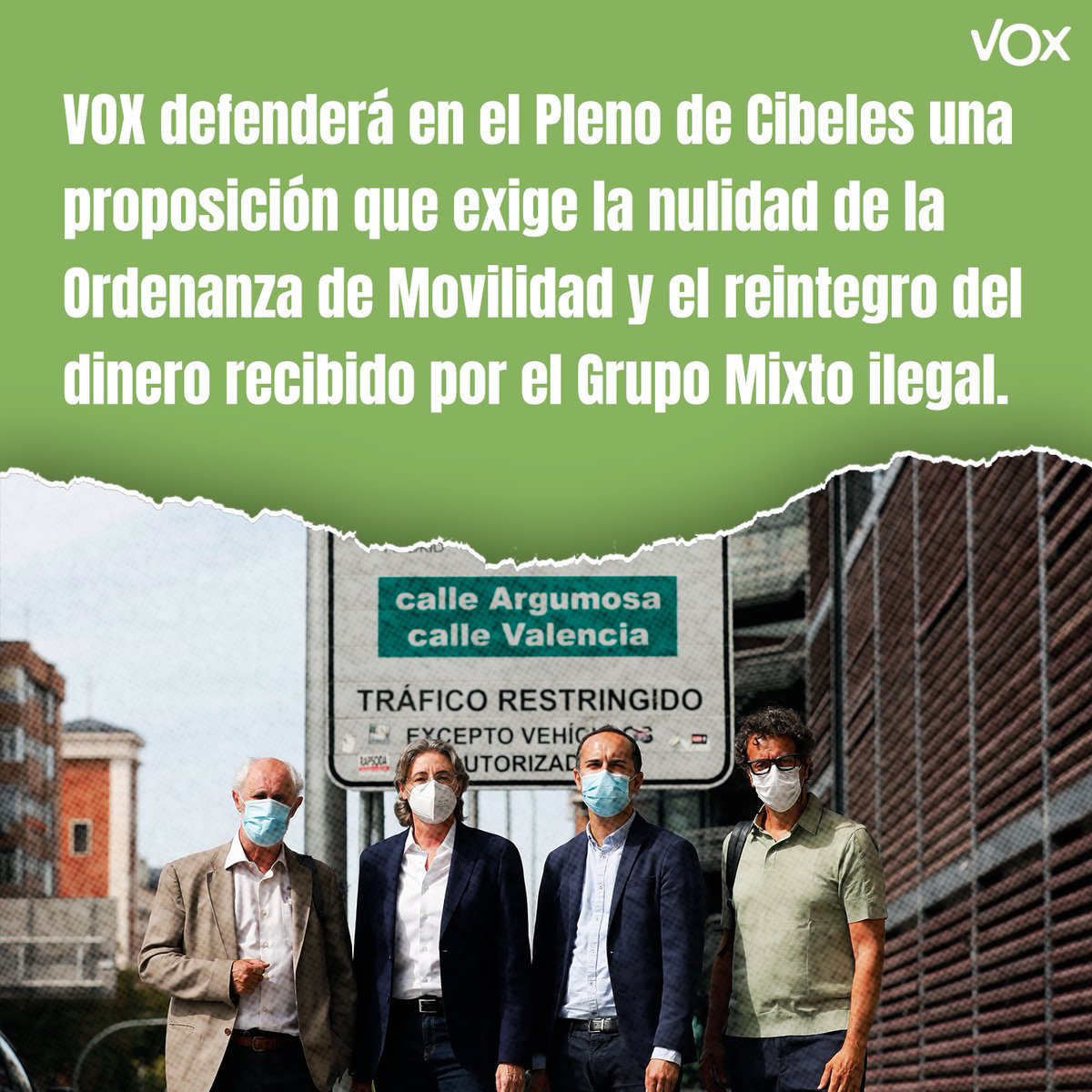 ‼️ #URGENTE VOX defenderá en el Pleno de Cibeles una proposición que exige la nulidad de la Ordenanza de Movilidad y el reintegro del dinero recibido por el Grupo Mixto ilegal. ⬇️⬇️⬇️