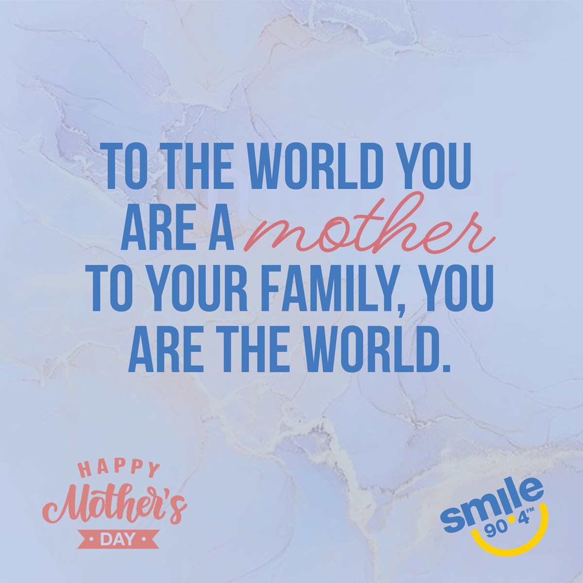 Today, we honor the incredible women who shape our world with their unconditional love and unwavering strength. Happy Mother's Day from all of us at Smile FM! 💐✨