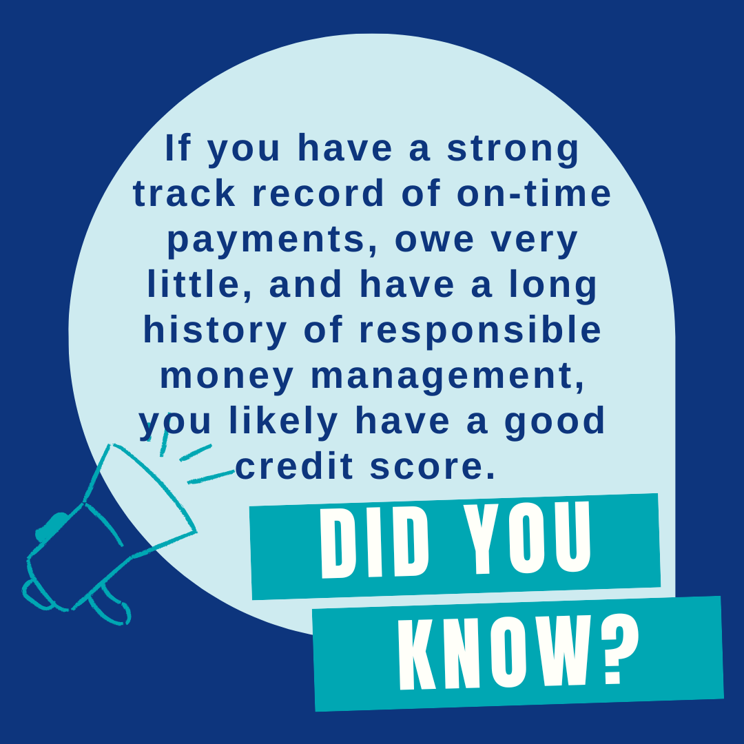 cbap_phl's tweet photo. What goes into a credit score? 1. On time payments 2. how much you owe 3. length of credit history 4. new credit 5. credit mix. Your on time payments and owing as little as possible are the biggest factors! Focus on those to increase your credit score. #credit #financialliteracy https://t.co/Lyn2t0O5pt