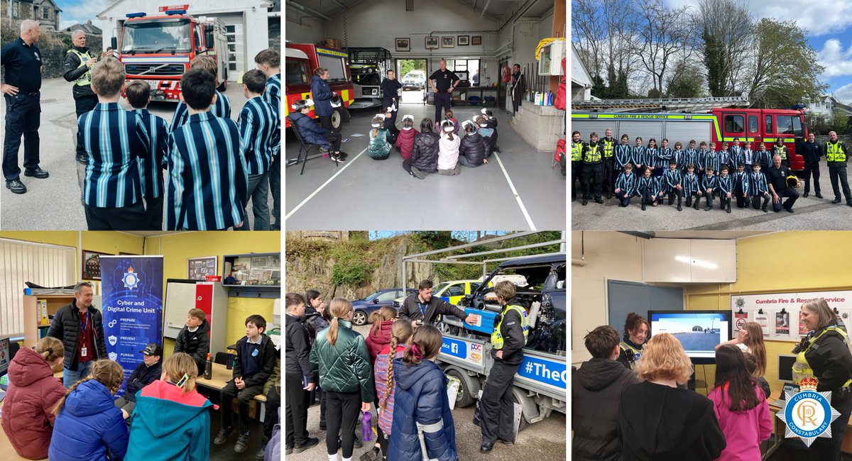 South Lakes Neighbourhood Policing Team, along with @CumbriaFire held a series of Junior Citizen days for local primary school children in Ulverston, Windermere and Grange this week. orlo.uk/4xFhk