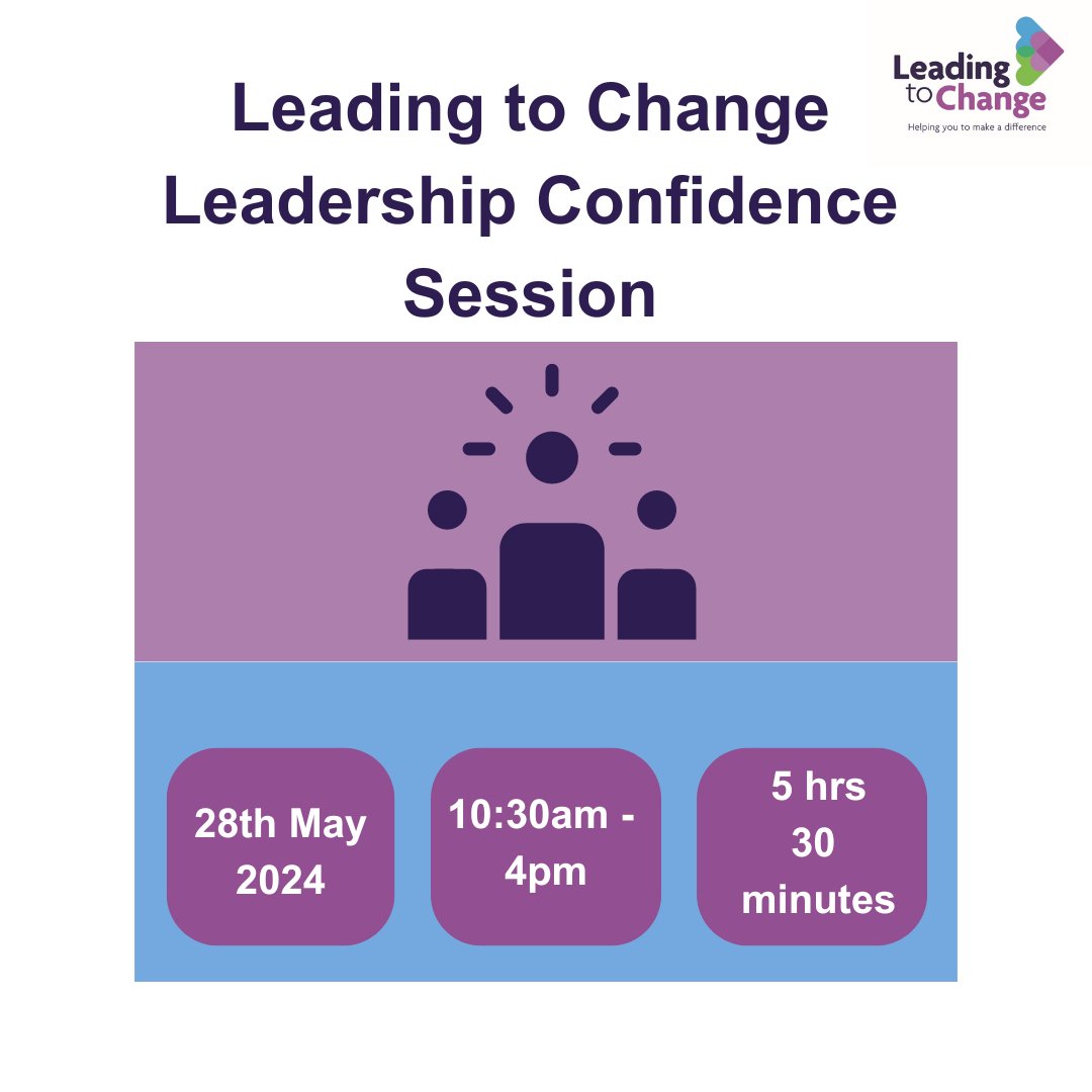 Do you want to develop your confidence as a leader? Join us for an in-person session dedicated to exploring self-leadership on 28th May at the @VADundee. To find out more and to register, click here: leadingtochange.scot/our-events/dev…