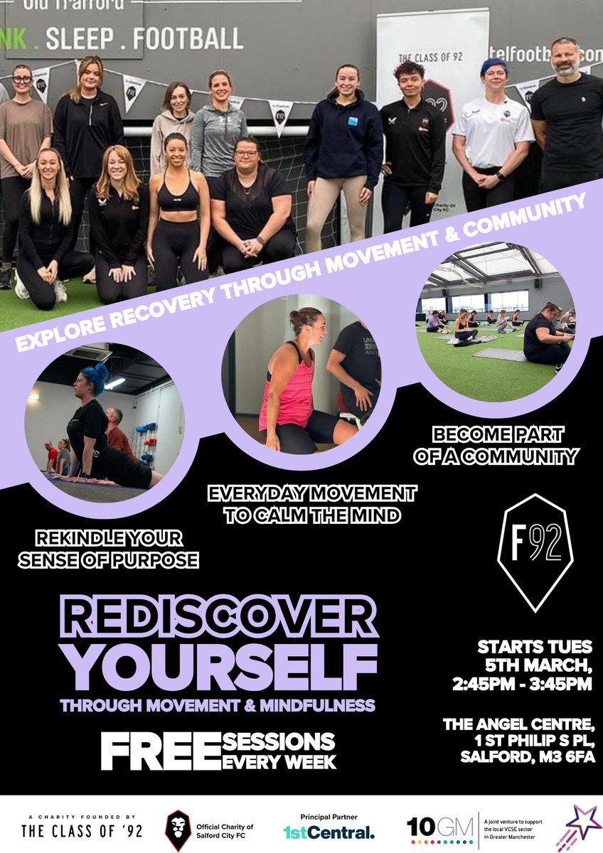 Rediscover Yourself - a new, free-to-join programme aimed at females who wish to take part in movement and community 🙌 Join us at The Angel Centre every Tuesday 😁