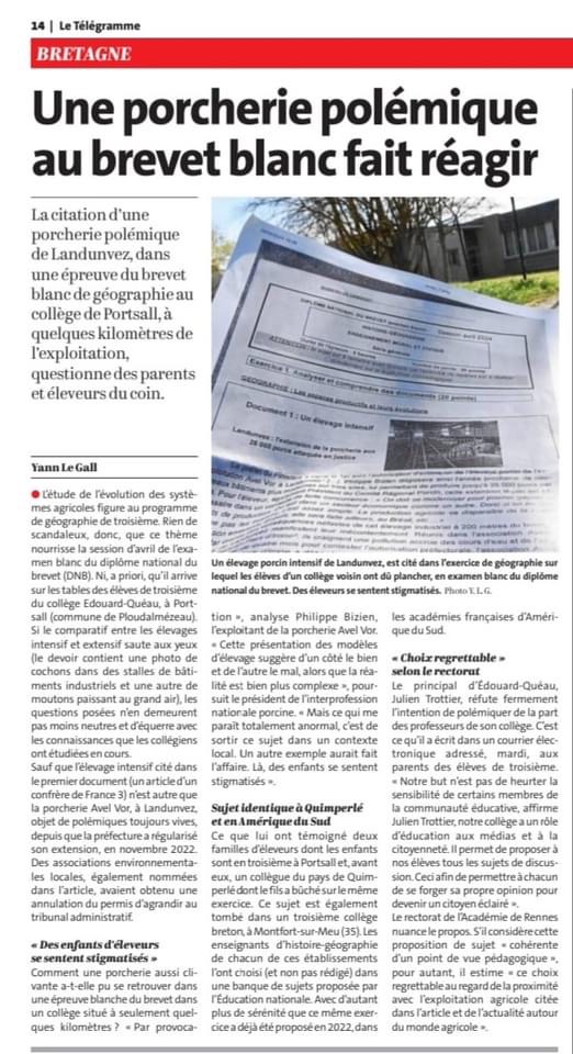 AssoAEPI's tweet photo. Les cochons "polluent" le brevet blanc à Portsall. Ca jase "je ne veux pas voir une queue en tirebouchon qui dépasse", trop drole ce sujet... si ça fait réflechir nos ados, c'est plutôt bien ! https://t.co/NCQTO7CgEd