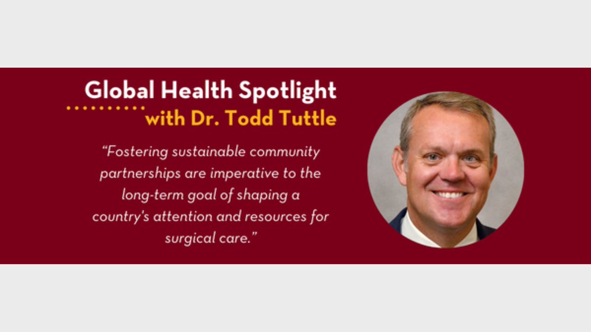In honor of World Health Day earlier this month, we reached out to the Vice-Chair of Global Surgery and Disparities Program Dr. Todd Tuttle to share some of his insights on global health. Learn more ⬇️ z.umn.edu/9i4j